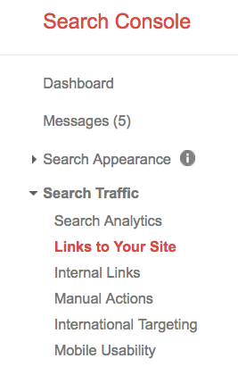 Google Search Console Links To Your Site