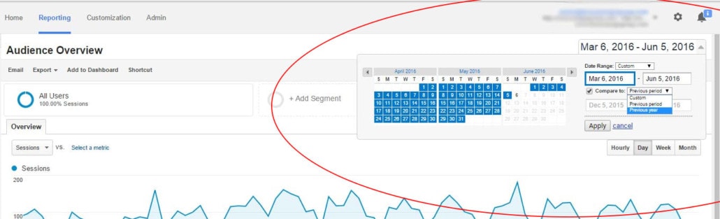 Date Range Understanding Google Analytics